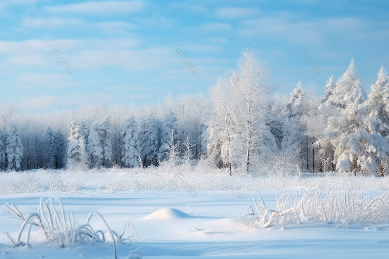 冰天雪地的森林自然风景雪景摄影图,高清,摄影图,摄影图片,图片大全,摄影图免费下载